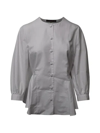 Pre-owned Alexa Chung Crew-neck Quarter-sleeve Shirt In Gray