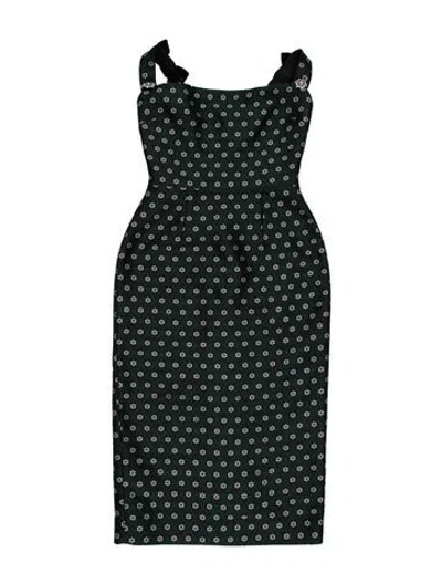 Pre-owned Alexa Chung Floral Print Knee-length Dress In Green