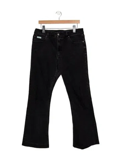 Pre-owned Alexa Chung High-rise Flared Jeans In Black