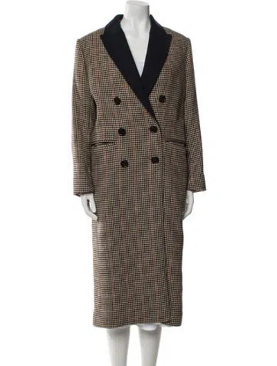 Pre-owned Alexa Chung Houndstooth Print Coat