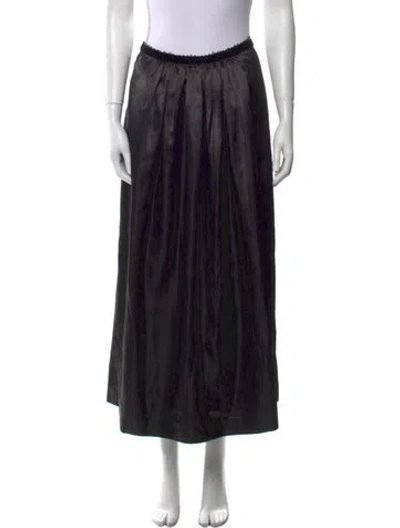 Pre-owned Alexa Chung Midi Length Skirt In Black