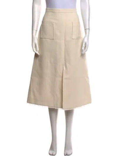 Pre-owned Alexa Chung Midi Length Skirt In Neutrals