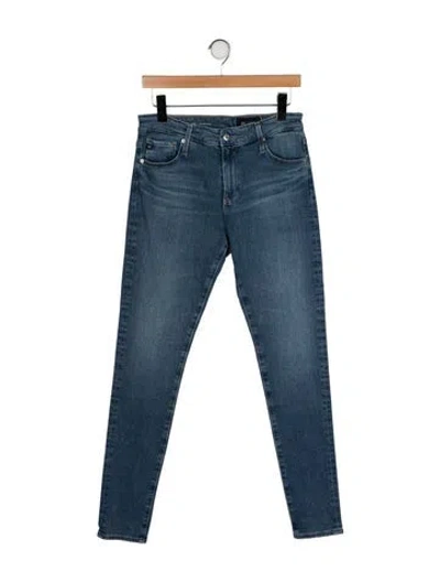 Pre-owned Alexa Chung Mid-rise Skinny Leg Jeans In Blue