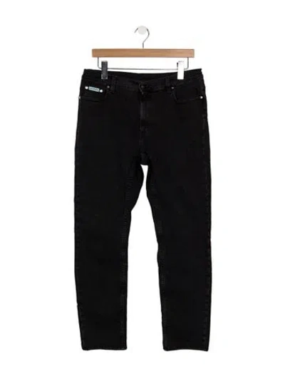 Pre-owned Alexa Chung Mid-rise Straight Leg Jeans In Black