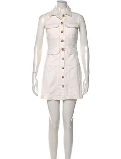 Pre-owned Alexa Chung Mini Dress In White