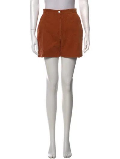 Pre-owned Alexa Chung Mini Shorts In Orange