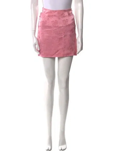 Pre-owned Alexa Chung Mini Skirt In Pink
