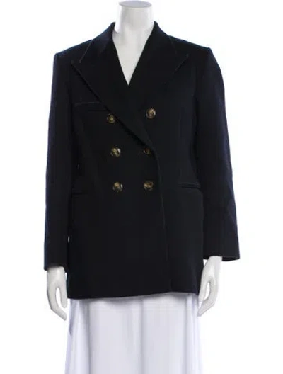 Pre-owned Alexa Chung Peacoat In Black