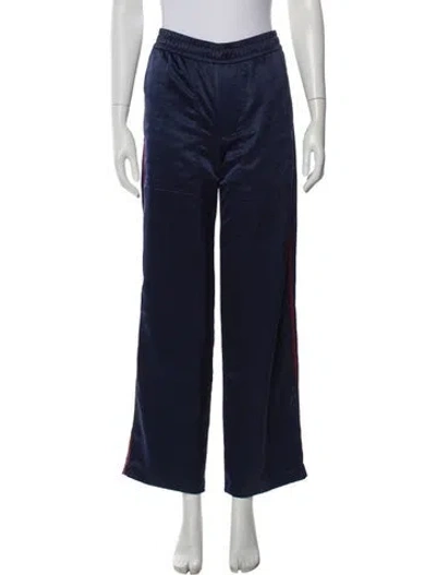 Pre-owned Alexa Chung Satin Sweatpants In Blue