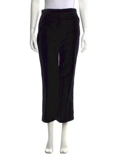 Pre-owned Alexa Chung Straight Leg Pants In Black