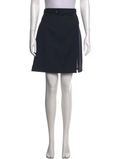 Pre-owned Alexa Chung Wool Mini Skirt In Black