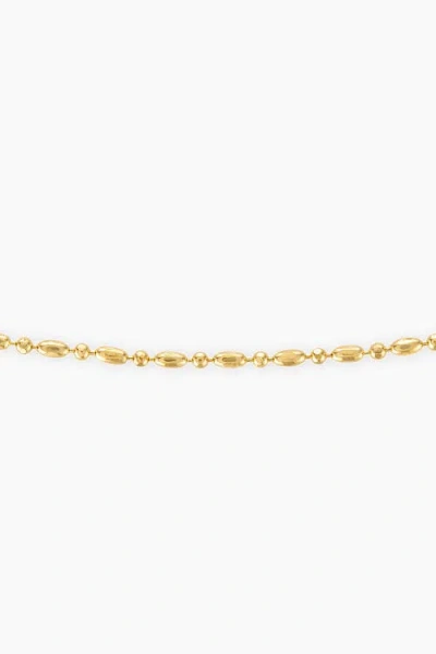 Alexa Leigh Gold Bar And Ball Chain Necklace