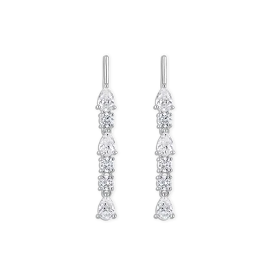 Alexa Leigh Linea Drip Earring In Silver