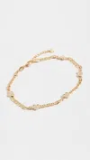 Alexa Leigh Women's Mariner Heart Ankle Bracelet In Gold In Gold