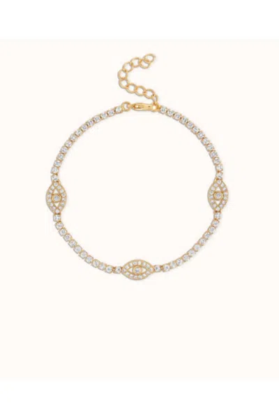 Alexa Leigh Women's Protection Tennis Bracelet In Gold In Metallic