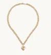 Alexa Leigh Women's Puff Love Necklace In Gold In Gold
