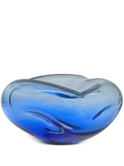 Alexa Lixfeld Ocean Glass Vase In Blue