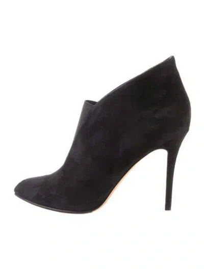 Pre-owned Alexa Wagner Suede Boots In Black
