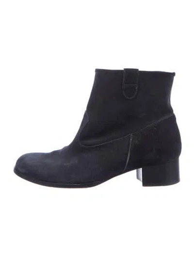 Pre-owned Alexa Wagner Suede Boots In Blue