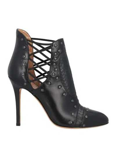 Alexa Wagner Woman Ankle Boots Black Size 8 Leather