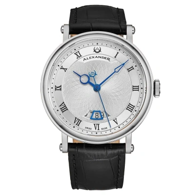Alexander 2 Automatic Silver Dial Men's Watch A153-01 In Black / Blue / Silver