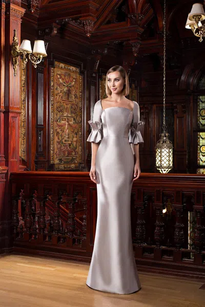 Alexander By Daymor 1584 Pleated Long Formal Evening Dress