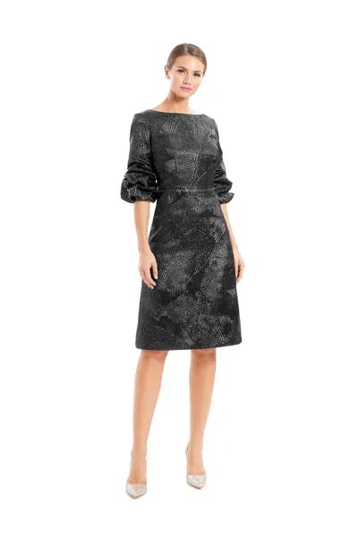 Alexander By Daymor 1654f22 Short Beaded A Line Knee Length Cocktail Dress In Black