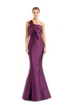 Alexander By Daymor 1677f22 Formal Long Mermaid Pleated Evening Dress In Purple