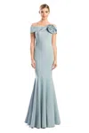 Alexander By Daymor 1761s23 Beaded Long Formal Mermaid Evening Dress In Green
