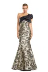 Alexander By Daymor 1851f23 Long Mermaid Formal Floral Evening Prom Dress In Multi