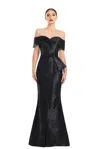 Alexander By Daymor 1852f23 Long Formal Mermaid Evening Beaded Dress In Black