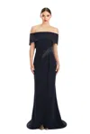 Alexander By Daymor 1853f23 Long Formal Beaded Eevning Dress In Black
