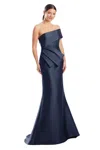 Alexander By Daymor 1966s24 Mermaid Long Formal Peplum Evening Dress In Blue
