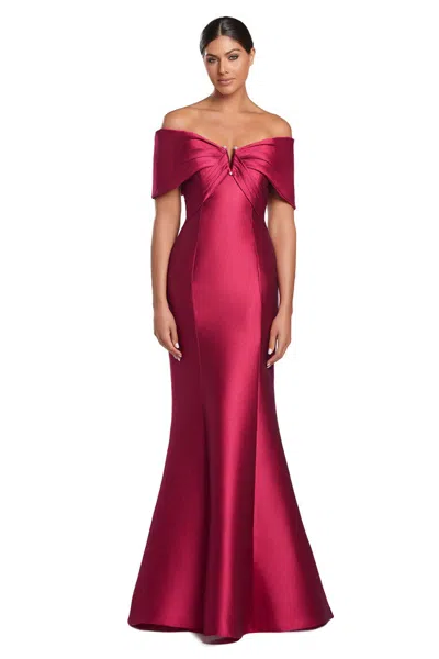 Alexander By Daymor 2053f24 Pleated Long Mermaid Formal Evening Dress In Pink