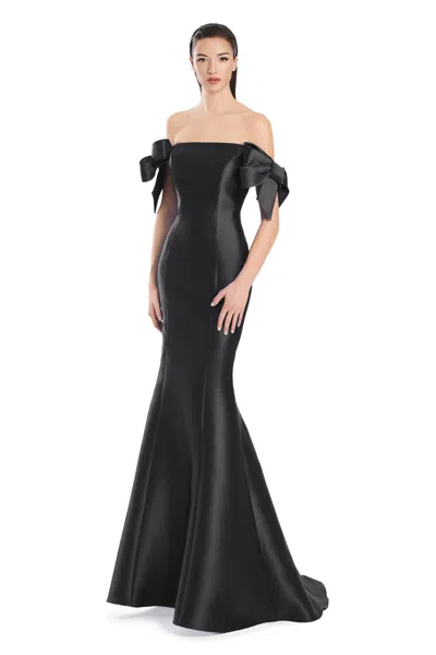 Alexander By Daymor 3047s25 Mermaid Long Formal Prom Dress In Black