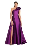 Alexander By Daymor 3075s25 Long Formal A Line Prom Dress In Purple