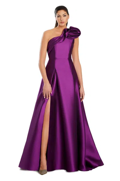 Alexander By Daymor 3075s25 Long Formal A Line Prom Dress In Purple