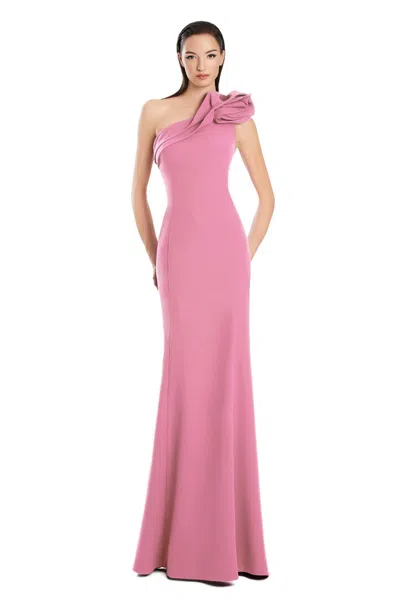 Alexander By Daymor 3076s25 Fitted Evening Gown Long Formal Dress In Pink