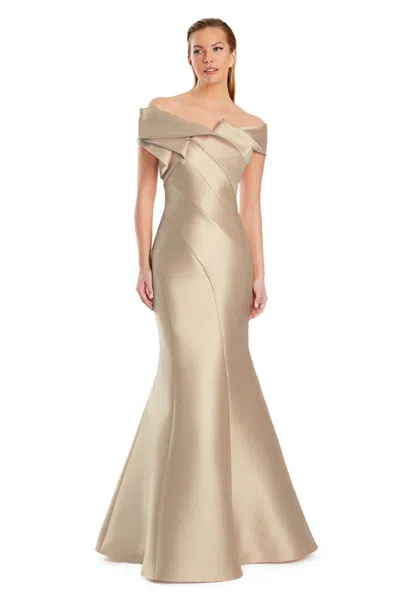 Alexander By Daymor 3079s25 Formal Long Evening Mermaid Prom Dress In Sand