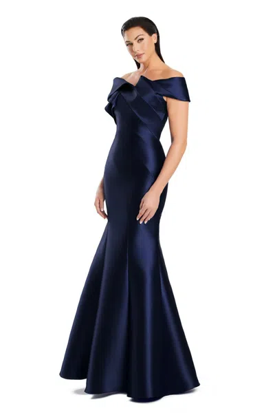 Alexander By Daymor 3079s25 Mermaid Long Formal Evening Prom Dress In Blue