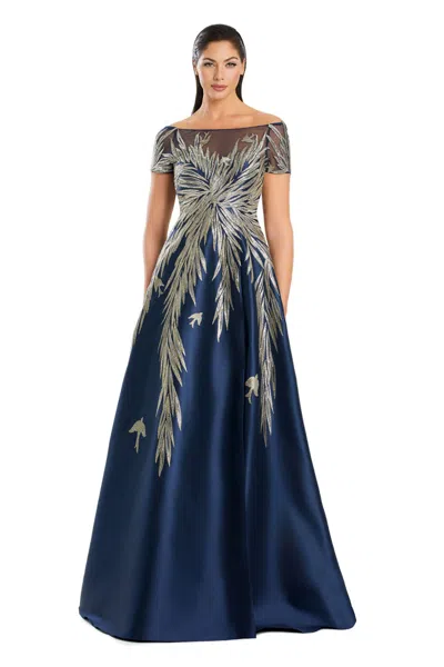 Alexander By Daymor 3096s25 Long A Line Formal Sequin Evening Dress In Multi
