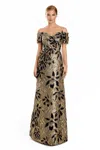 Alexander By Daymor 3100f25 Long A Line Floral Formal Evening Dress