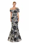 Alexander By Daymor 3102f25 Long Floral Formal Mermaid Evening Dress In Multi