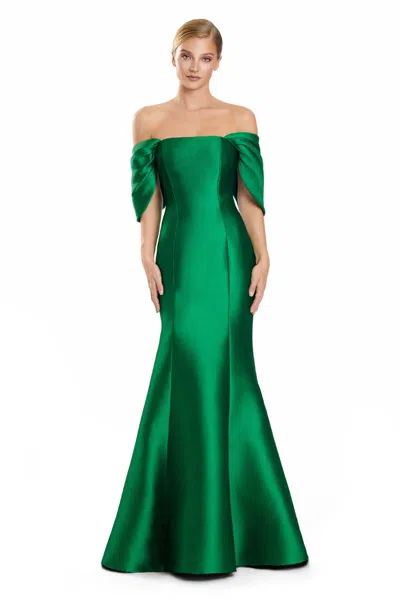 Alexander By Daymor 3103f25 Formal Long Mermaid Evening Dress In Green