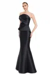 Alexander By Daymor 3108f25 Long Mermaid Formal Layered Evening Dress In Black