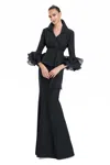 Alexander By Daymor 3131f25 Long Formal Evening Jacket Dress In Black