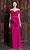 Alexander By Daymor 850 Beaded Long Formal Evening Dress In Red