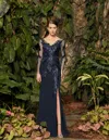 Alexander By Daymor 960 Sequin Long Formal Mother Of The Bride Dress