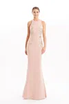 Alexander By Daymor E 1665f22 Long Fitted Formal Beaded Mermaid Evening Dress In Sand