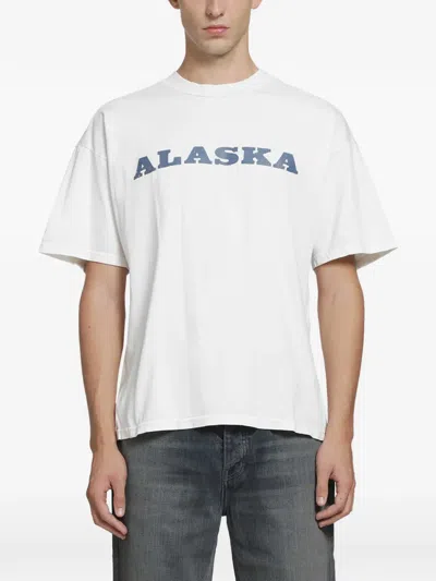 Alexander Digenova Alaska Round-neck T-shirt In White